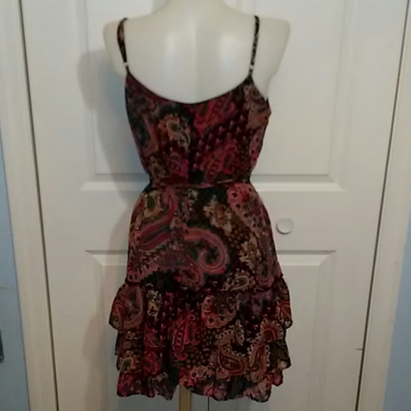 Boho Paisley XHILARATION Dress Size M - Picture 5 of 7